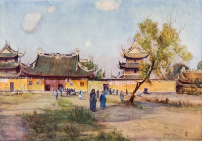上海近くの龍華寺 作： Thomas Hodgson Liddell